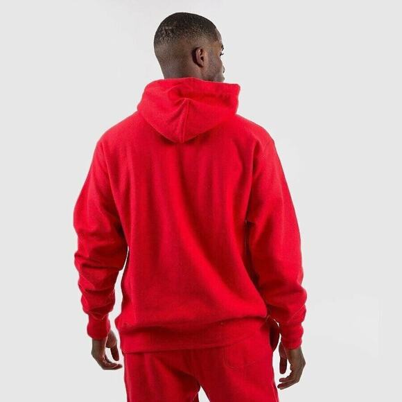 NEW CHAMPION RED REVERSE WEAVE OLD ENGLISH SCRIPT HOODIE SWEATSHIRT SZ XS XSMALL - Picture 2 of 7